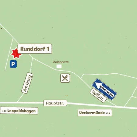 Runddorf 1 Feriehus Mönkebude